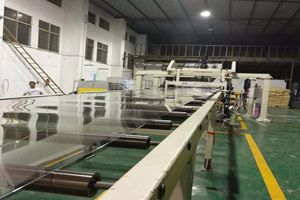 PMMA plexiglass sheet production line